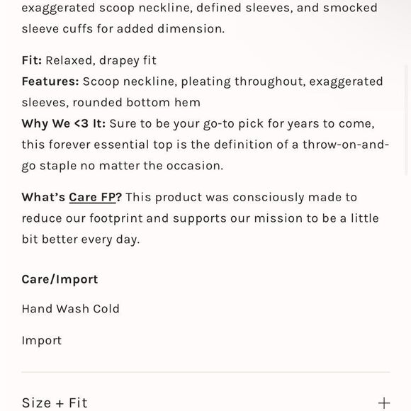 Free People NWT Care Bella Hemp Long Sleeve XS - Picture 2 of 11